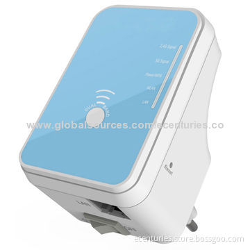 300Mbps Concurrent Dual Band Wi-Fi Repeater, Antennas Integrated
